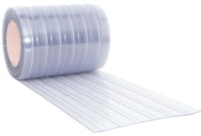 VidaXL Λωριδοκουρτίνα Διαφανής 25 μ. 300 χιλ. x 2,6 χιλ. από PVC