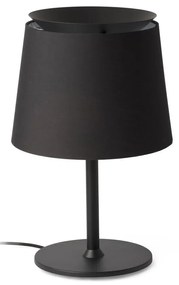 Επιτραπέζιο Φωτιστικό Savoy 20305-83 E27 max 15W Black Faro Barcelona Aluminium, Textilene