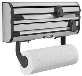 Βάση Χαρτιού Κουζίνας Parat Royal 25793 38,5x8,5x16,2cm Inox-Black Leifheit Metal