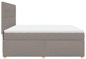 ΚΡΕΒΑΤΙ BOXSPRING ΜΕ ΣΤΡΩΜΑ TAUPE 180X200 ΕΚ. ΥΦΑΣΜΑΤΙΝΟ 3291363