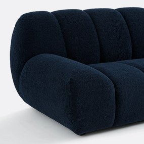 Τετραθέσιος καναπές με χοντρή μπουκλέ ταπετσαρία, Nuria