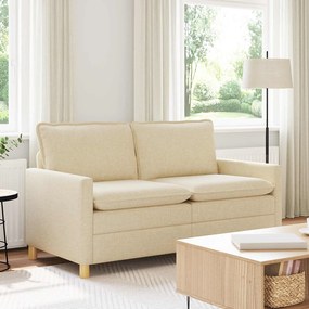 vidaXL Καναπές Κρεμ 156 x 81 x 87,5 εκ Ύφασμα