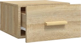 vidaXL Κομοδίνα Επιτοίχια Sonoma Δρυς 35 x 35 x 20 εκ.