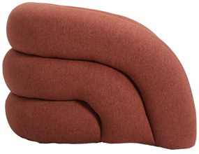 Πολυθρόνα Lexy  ύφασμα σε κεραμιδί απόχρωση 100x89.5x60εκ
