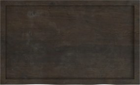 vidaXL Ράφι Τοίχου Σκούρο Καφέ 100x60x(2-6) εκ. Επεξ. Μασίφ Ξύλο Δρυός