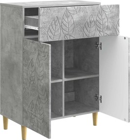 vidaXL Πλαϊνό γραφείο Γκρι Σκυροδέματος 66 x 34,5 x 90 εκ