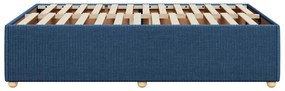 vidaXL Πλαίσιο κρεβατιού χωρίς στρώμα μπλε 120x200cm ύφασμα