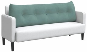 vidaXL Μαξιλάρι Πλάτης Θαλασσί 160 x 24 x 50 εκ Βελούδο