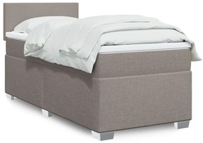 ΚΡΕΒΑΤΙ BOXSPRING ΜΕ ΣΤΡΩΜΑ TAUPE 90X200 ΕΚ. ΥΦΑΣΜΑΤΙΝΟ 3288068