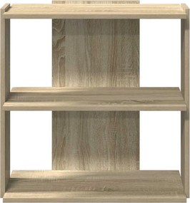 vidaXL Βιβλιοθήκη 3 Επιπέδων Sonoma Δρυς 60x30x60 εκ. Επεξεργ. Ξύλο
