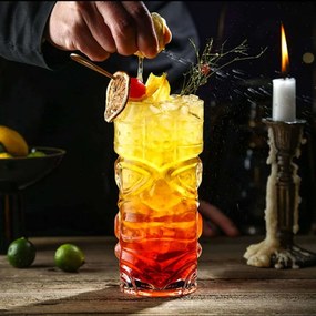 Cocktail Glass Set (2 Pieces) Tiki Transparent