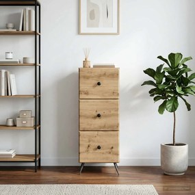 vidaXL Ντουλάπι με Συρτάρια 33 x 34,5 x 90 εκ Επεξεργασμένο Ξύλο