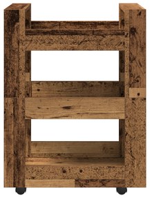 vidaXL Κινητός Τροχός Κουζίνας Παλιού Ξύλου 60x45x80 εκ. Κατασκευασμένο Ξύλο