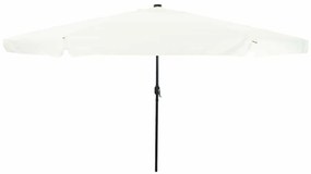 vidaXL Ομπρέλα Κήπου Άμμος και Ανθρακί 395 x 395 x 245 εκ. Πολυεστέρας