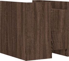 vidaXL Κομοδίνο Καφέ Δρυς 45x50x50 εκ. από Επεξεργασμένο Ξύλο