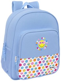 Σχολική Τσάντα Smiley Joyful Μπλε Πολύχρωμο 32 x 38 x 12 cm