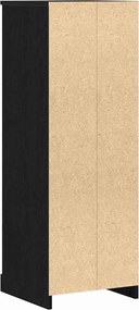 vidaXL Highboard Μαύρη Οξυά 36 x 35.5 x 103.5 εκ. Επεξεργασμένο ξύλο