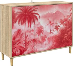 vidaXL Πλαϊνό γραφείο AACHEN Sonoma 102 x 33 x 75 εκ.