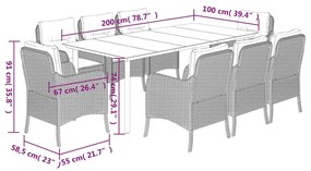 ΣΕΤ ΤΡΑΠΕΖΑΡΙΑΣ ΚΗΠΟΥ 9 ΤΕΜ. ΜΠΕΖ ΣΥΝΘΕΤΙΚΟ ΡΑΤΑΝ ΜΕ ΜΑΞΙΛΑΡΙΑ 3211975