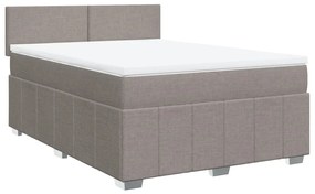 ΚΡΕΒΑΤΙ BOXSPRING ΜΕ ΣΤΡΩΜΑ TAUPE 160X200 ΕΚ. ΥΦΑΣΜΑΤΙΝΟ 3289416