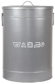 LABEL51 Καλάθι Απλύτων Χρώμα Αντικέ Γκρι 40 x 40 x 58 εκ. L
