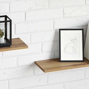 vidaXL Ράφι Βιβλίων 3 επιπέδων 4 pcs 80 x 20 x 1,5 cm Καφέ