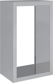 vidaXL Ράφι Καυσόξυλων 60x40x100 εκ. Γαλβανιζέ Ατσάλι