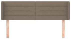 vidaXL Κεφαλάρι με Πτερύγια Taupe 147x16x78/88 εκ. Υφασμάτινο
