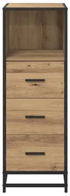 vidaXL Ντουλάπι Μπάνιου με συρτάρι artisan δρυς 35 x 37.5 x 100 εκ.