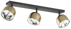 Σποτ Φωτιστικό Οροφής ALTEA τρίφωτο TK Lighting-3426-Μαύρο-Χρυσό 3426