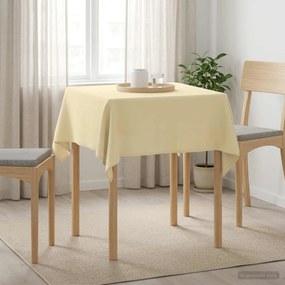 vidaXL Ύφασμα Τραπέζης 5 τμχ. Λευκό κρεμ 110 x 110 cm Πολυεστέρας