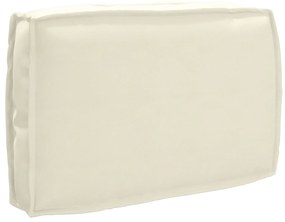 vidaXL Μαξιλάρι Παλέτας για Καθίσμα Κρεμ 60x40x12 cm, Oxford Fabric