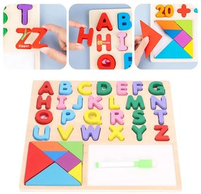 Εκπαιδευτικό Ξύλινο Παιχνίδι Αλφάβητος - Wooden Game Alphabet