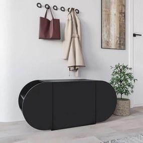 Παπουτσοθήκη Pozy Megapap χρώμα black bute 110x40,4x50εκ. - 0241587