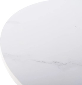 ΤΡΑΠΕΖΙ ΣΑΛΟΝΙΟΥ ACRYLON HM9779.01 HPL ΛΕΥΚΟ ΜΑΡΜΑΡΟ-ΑΚΡΥΛΙΚΟ ΠΟΔΙ Φ40x41Υεκ.