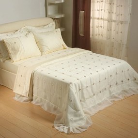 Σεντόνια 3291 Σετ 4Τμχ. Εκρού Viopros Υπέρδιπλo 240x250cm 100% Cotton