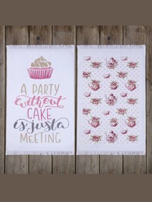 Σετ Πετσέτες Κουζίνας (2 x 50x70) - Cake Party - Kocoon Home