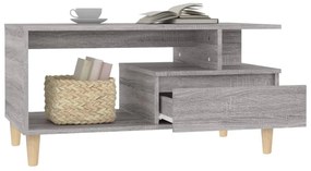vidaXL Τραπεζάκι Σαλονιού Γκρι Sonoma 90x49x45 εκ.Επεξεργασμένο Ξύλο