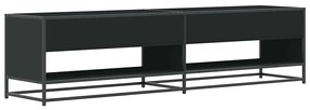 ντουλάπι τηλεόρασης vidaXL Μαύρο 180,5x40x46 cm Ξύλινη κατασκευή