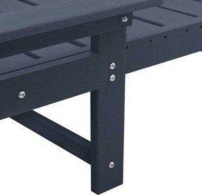 vidaXL Ξαπλώστρα 3 pcs Ναυτικό μπλε Πολυαιθυλένιο