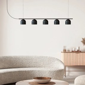 Κρεμαστό Πολύφωτο Rio 3 G9 90cm Μαύρο Ματ