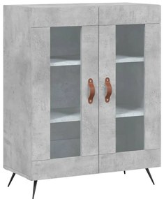 vidaXL Ντουλάπι Γκρι Σκυροδέματος 69,5x34x180 εκ. Επεξεργασμένο Ξύλο