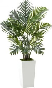 VEVOR 1219 mm 2Pack Artificial Areca Palm Trees with White Planter Indoor