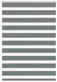 vidaXL Ζέβρα τυφλή Σκούρο Γκρι Πλάτος υφάσματος 100,9 εκ. Πολυεστέρας