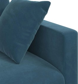 vidaXL Καναπές 2 pcs Μπλε