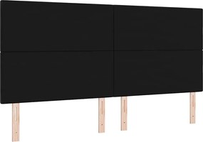 vidaXL Κεφαλάρι Μαύρο 200 cm Βελούδο