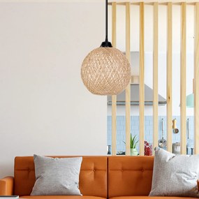 Φωτιστικό Οροφής Μονόφωτο A-G 390FLH1564 White/Brown