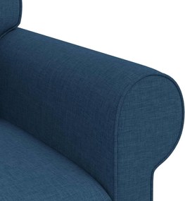 vidaXL Καναπές 210cm Μπλε Μέταλλο