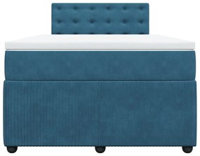 ΚΡΕΒΑΤΙ BOXSPRING ΜΕ ΣΤΡΩΜΑ ΜΠΛΕ 120X190 ΕΚ. ΒΕΛΟΥΔΙΝΟ 3290002