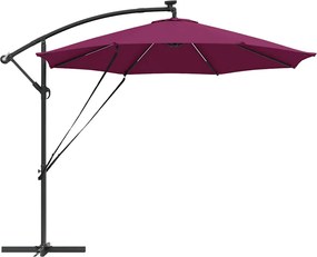vidaXL Ομπρέλα ηλίου Βεραμάν Κόκκινο 294 x 294 x 248 cm